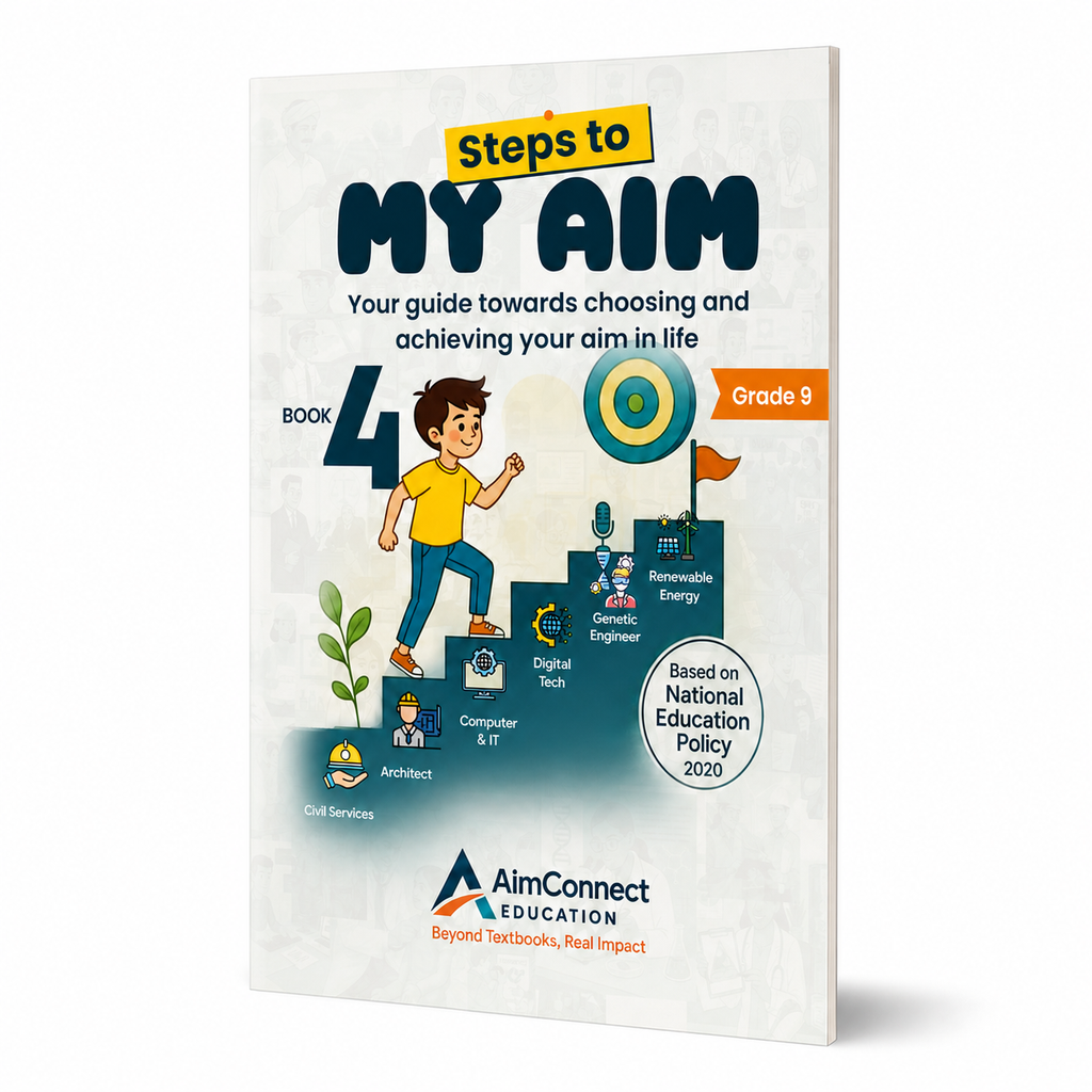 Steps to My Aim 4 (Ages 11 to 18) – Career Exploration Textbook(Inclusive of shipping charge)